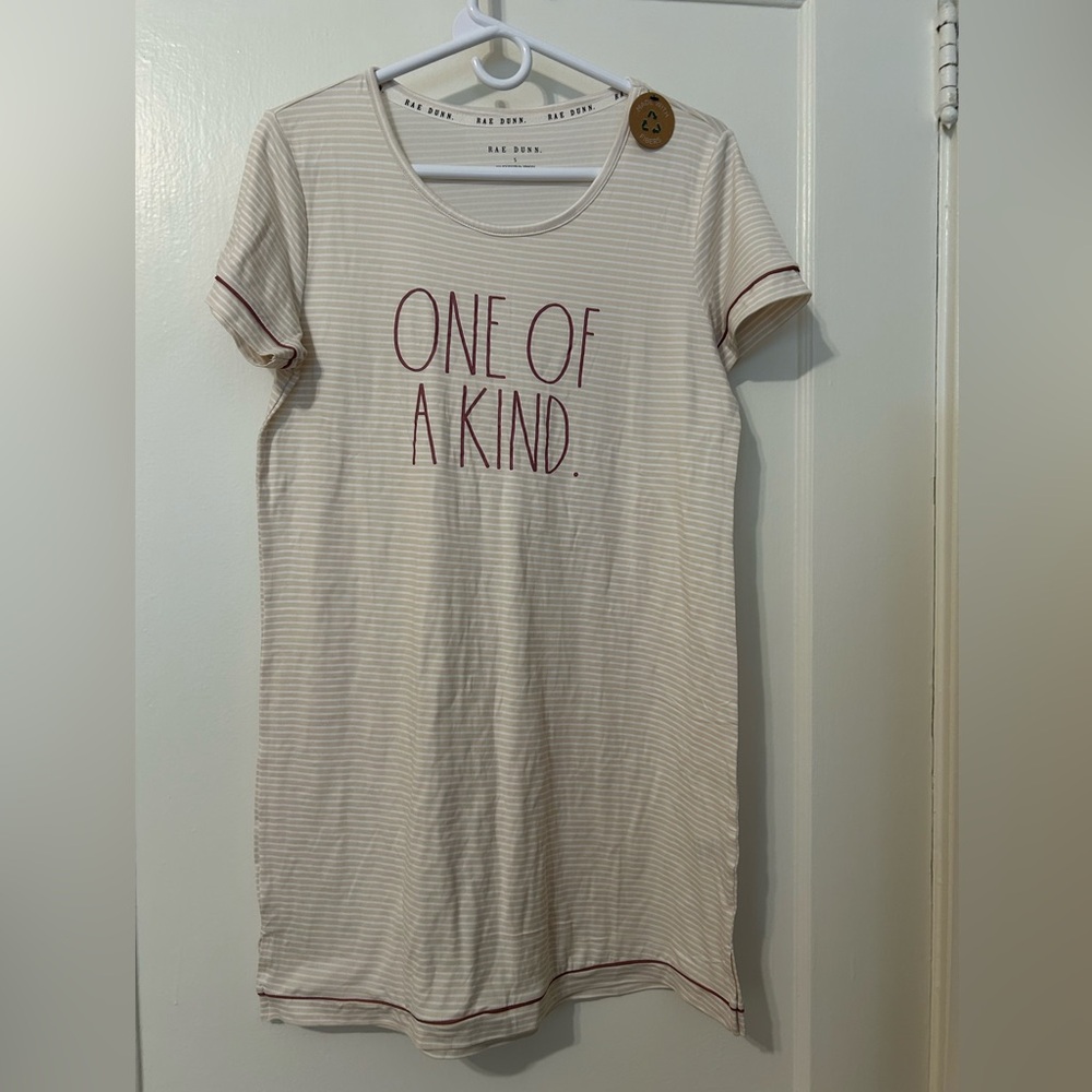 Rae Dunn One of a Kind Striped T-Shirt Pajama